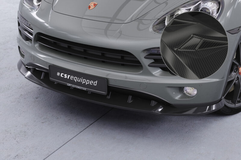 Lip delantero CSR Automotive para Porsche Cayenne tipo 92A CSL470 Carbon Look 1