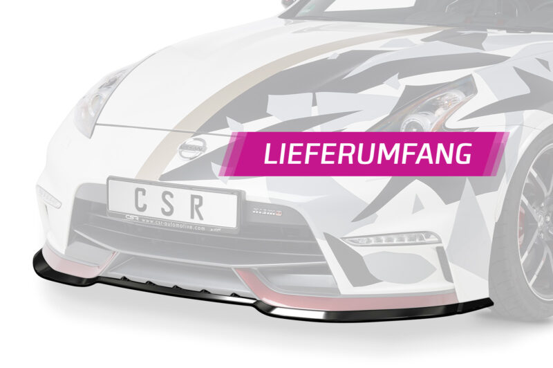 Lip delantero CSR Automotive para Nissan 370Z Nismo CSL472 Negro Mate 5