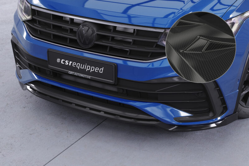 Lip delantero CSR Automotive para VW Tiguan II (Tipo AD1) Rine CSL475 Carbon Look 1
