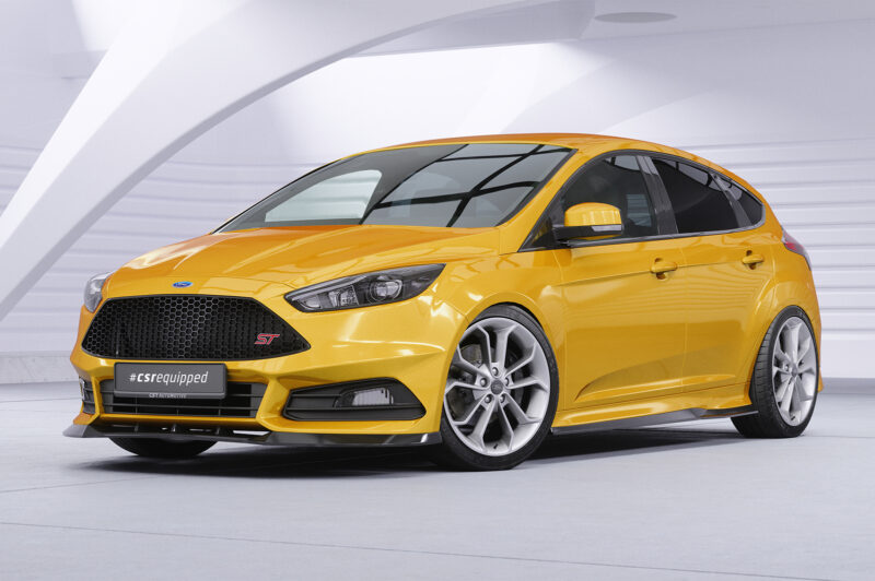 Lip delantero CSR Automotive para Ford Focus MK3 ST torneo CSL476 Negro Mate 4