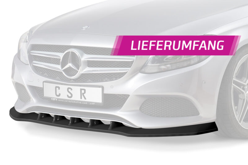 Lip delantero CSR Automotive para Mercedes-Benz Clase C 205 CSL482 Negro Mate 5