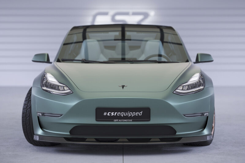 Lip delantero CSR Automotive para Tesla Model 3 CSL484 Negro Mate 5