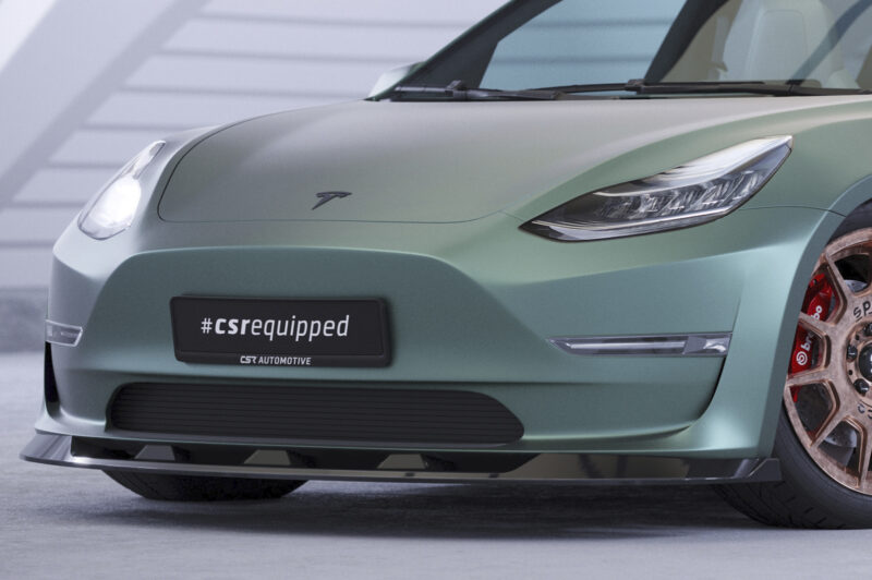 Lip delantero CSR Automotive para Tesla Model 3 CSL484 Negro Mate 2