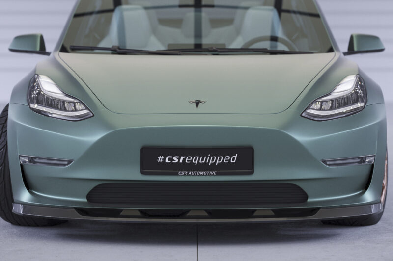 Lip delantero CSR Automotive para Tesla Model 3 CSL484 Negro Mate 4