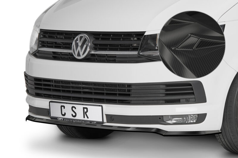 Lip delantero CSR Automotive para VW T6 Autobús CSL486 Carbon Look 1