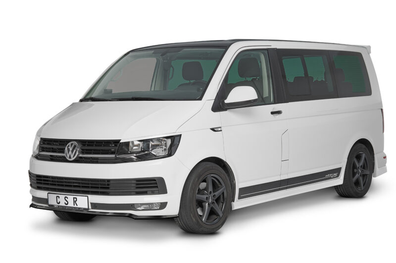Lip delantero CSR Automotive para VW T6 Autobús CSL486 Negro Mate 2