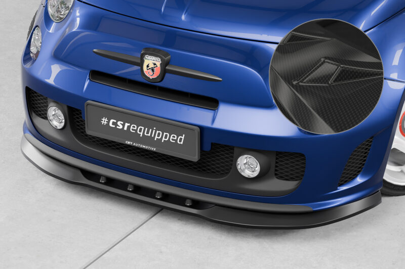 Lip delantero CSR Automotive para Fiat 500 Abarth 595 CSL490 Carbon Look 1