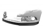 Lip delantero CSR Automotive para Skoda Fabia 2 RS (Typ 5J) CSL493 Negro Mate 6