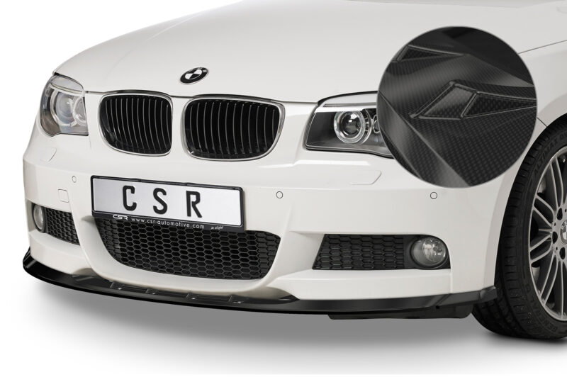 Lip delantero CSR Automotive para BMW Serie 1 E82 / E88 Paquete M CSL494 Carbon Look 1