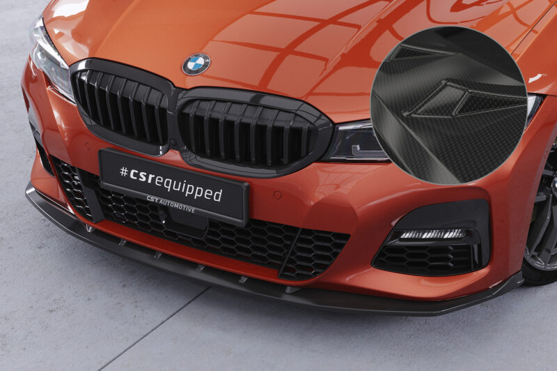 Lip delantero CSR Automotive para BMW Serie 3 (G20 / G21) CSL496 Carbon Look 1