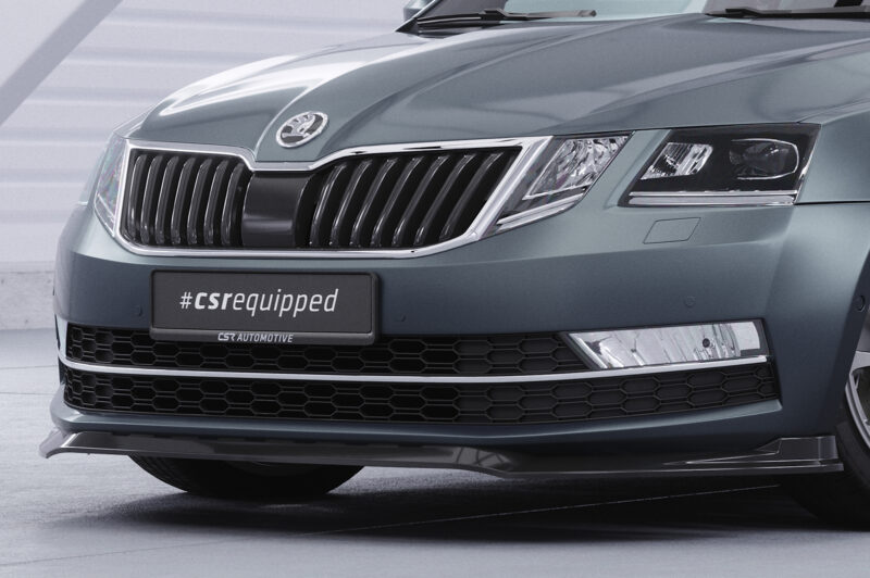 Lip delantero CSR Automotive para Skoda Octavia 3 (Typ 5E) CSL499 Negro Mate 3