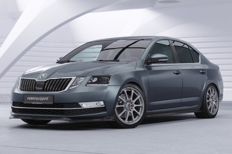 Lip delantero CSR Automotive para Skoda Octavia 3 (Typ 5E) CSL499 Negro Mate 4