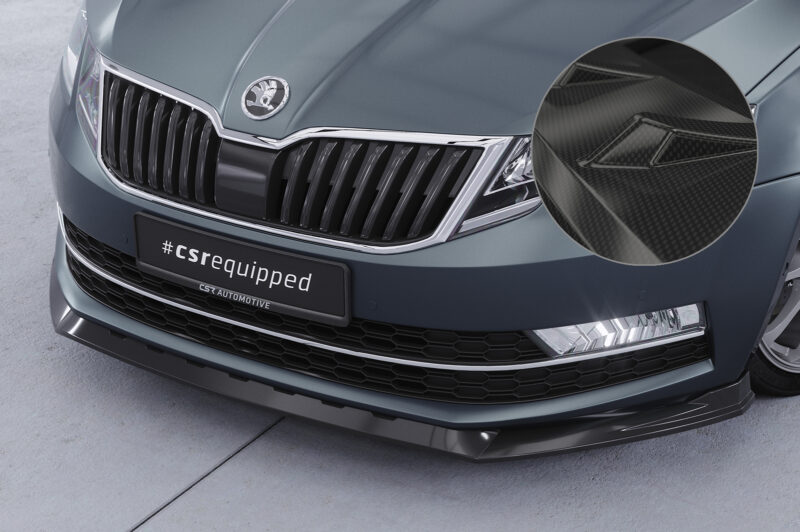 Lip delantero CSR Automotive para Skoda Octavia 3 (Typ 5E) CSL499 Carbon Look 1