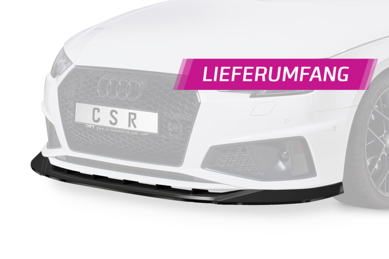 Lip delantero CSR Automotive para Audi A4 B9 CSL503 Negro Mate 5