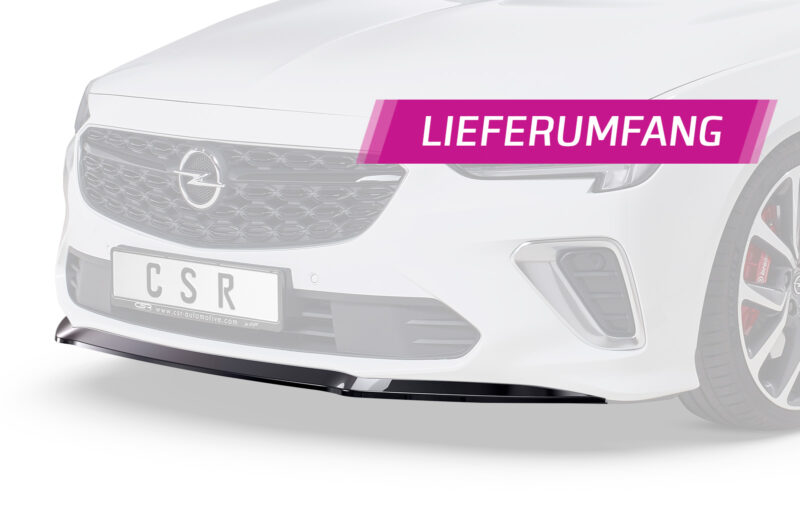 Lip delantero CSR Automotive para Opel Insignia B Gsi CSL505 Negro Mate 5