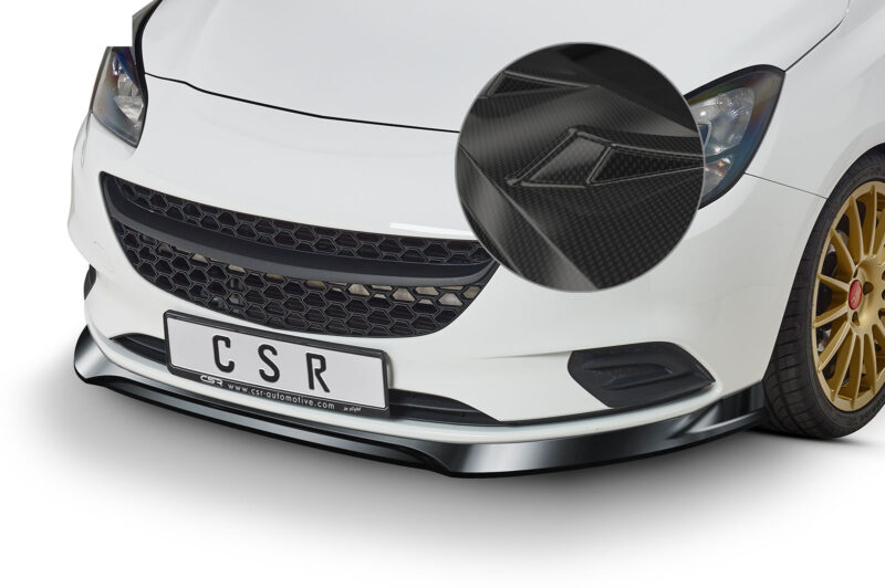 Lip delantero CSR Automotive para Opel Corsa E CSL516 Carbon Look 1