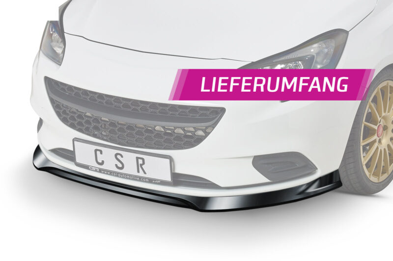 Lip delantero CSR Automotive para Opel Corsa E CSL516 Negro Mate 6