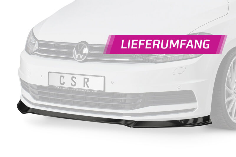 Lip delantero CSR Automotive para VW Touran II (Typ 5T) CSL517 Negro Mate 5