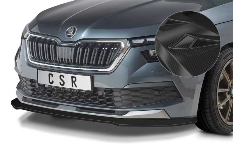 Lip delantero CSR Automotive para Skoda Kamiq CSL527 Carbon Look 1