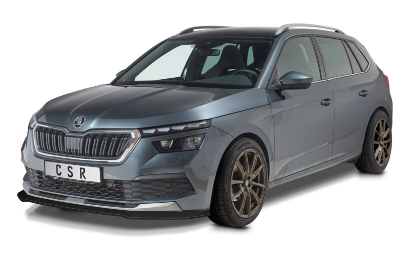 Lip delantero CSR Automotive para Skoda Kamiq CSL527 Negro Mate 3