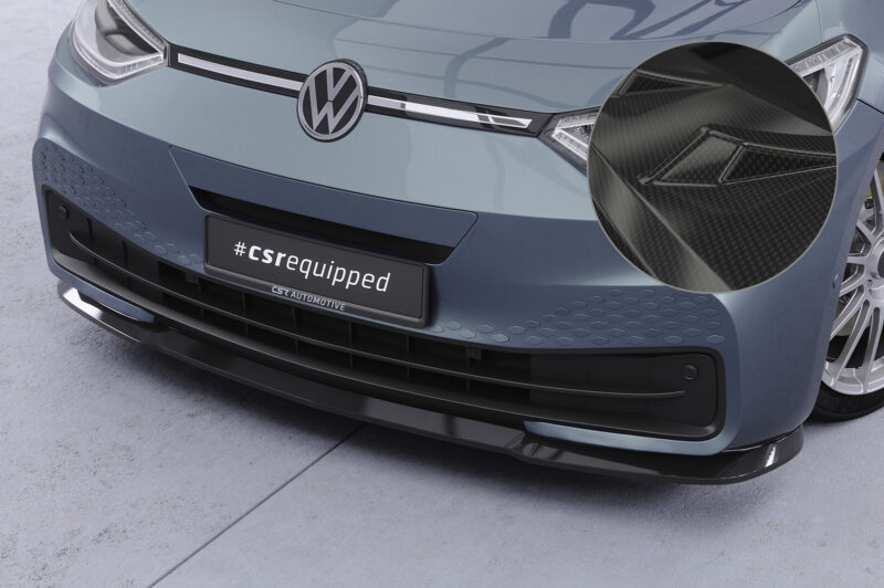 Lip delantero CSR Automotive para VW ID3 CSL528 Carbon Look 1