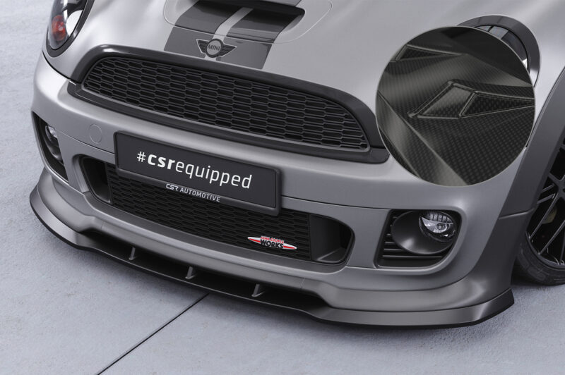 Lip delantero CSR Automotive para Mini Cooper Coupé JCW (R58/R59) CSL529 Carbon Look 1