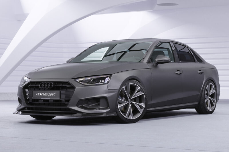 Lip delantero CSR Automotive para Audi A4 B9 (Typ 8W) CSL530 Negro Mate 4