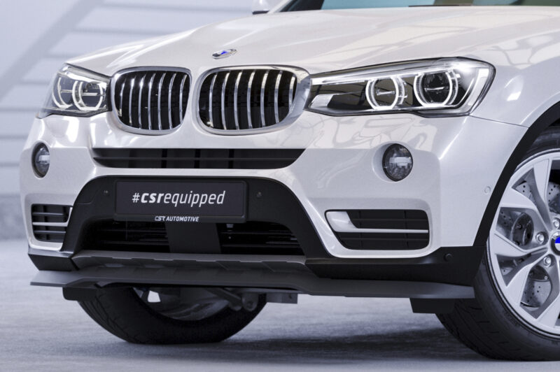 Lip delantero CSR Automotive para BMW X3 (F25) LCI CSL532 Negro Mate 2