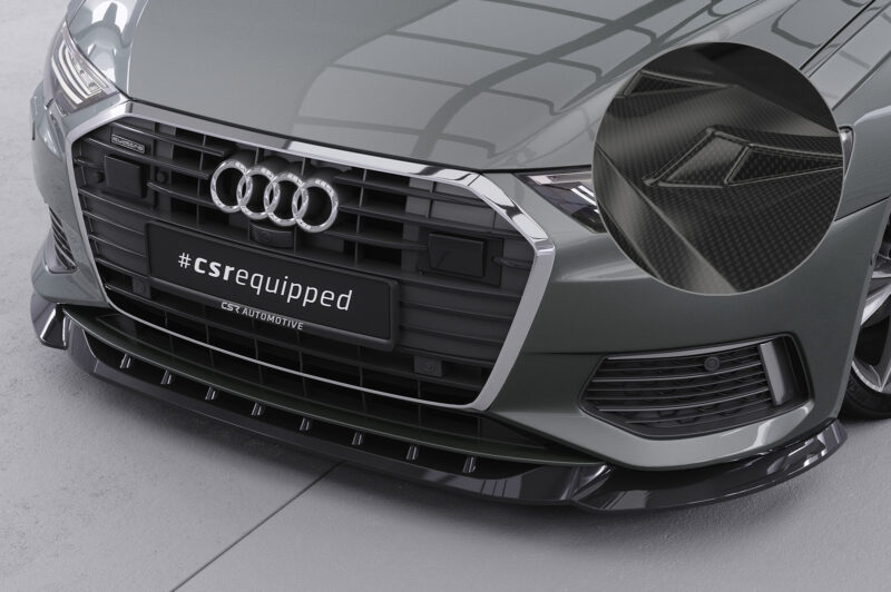 Lip delantero CSR Automotive para Audi A6 C8 (Tipo 4K/F2) CSL543 Carbon Look 1