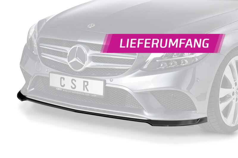 Lip delantero CSR Automotive para Mercedes-Benz Clase C W205 CSL546 Negro Mate 5