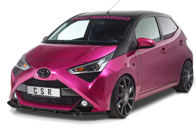 Lip delantero CSR Automotive para Toyota Aygo 2 Facelift CSL548 Negro Mate 2