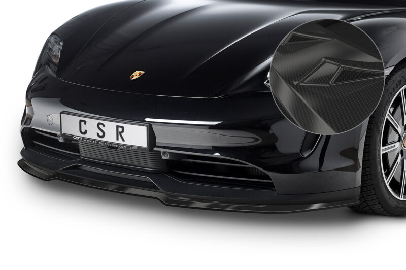 Lip delantero CSR Automotive para Porsche Taycan / Taycan 4S CSL549 Carbon Look 1