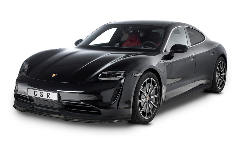Lip delantero CSR Automotive para Porsche Taycan / Taycan 4S CSL549 Negro Mate 2