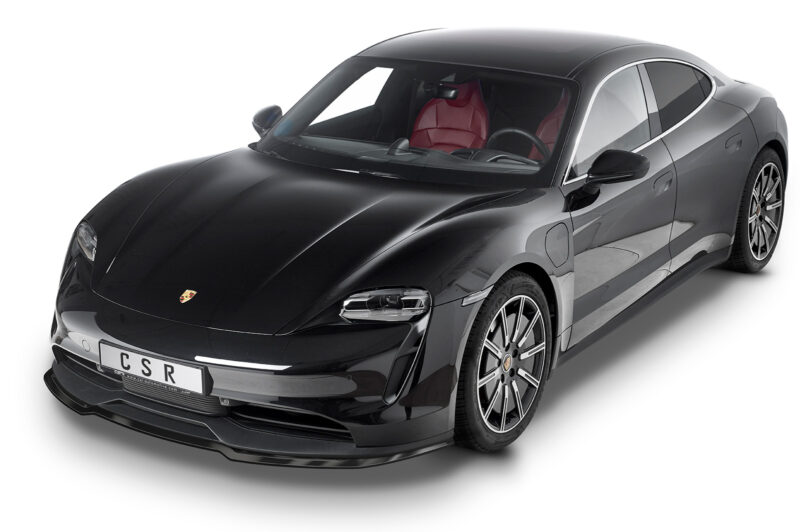 Lip delantero CSR Automotive para Porsche Taycan / Taycan 4S CSL549 Negro Mate 4
