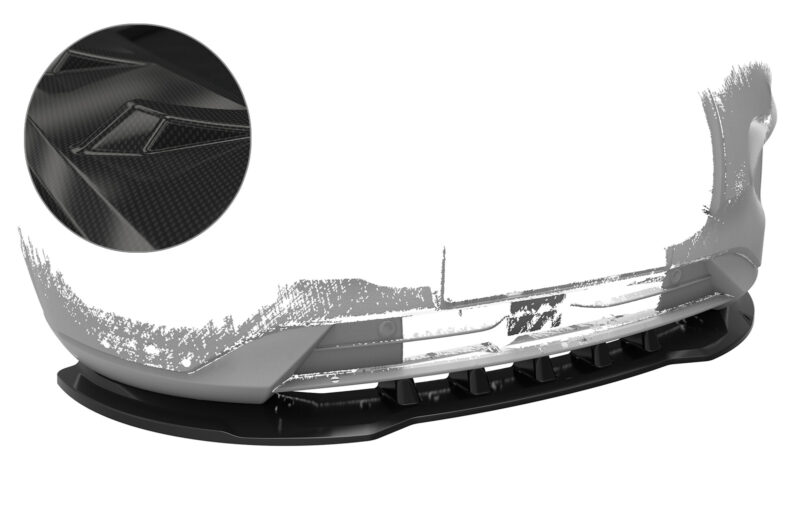 Lip delantero CSR Automotive para Ford Kuga 3 CSL553 Carbon Look 1