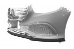 Lip delantero CSR Automotive para Mercedes-Benz Clase E W213/S213 CSL557 Negro Mate 3