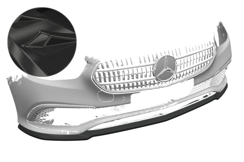 Lip delantero CSR Automotive para Mercedes-Benz Clase E W213/S213 CSL557 Carbon Look 1