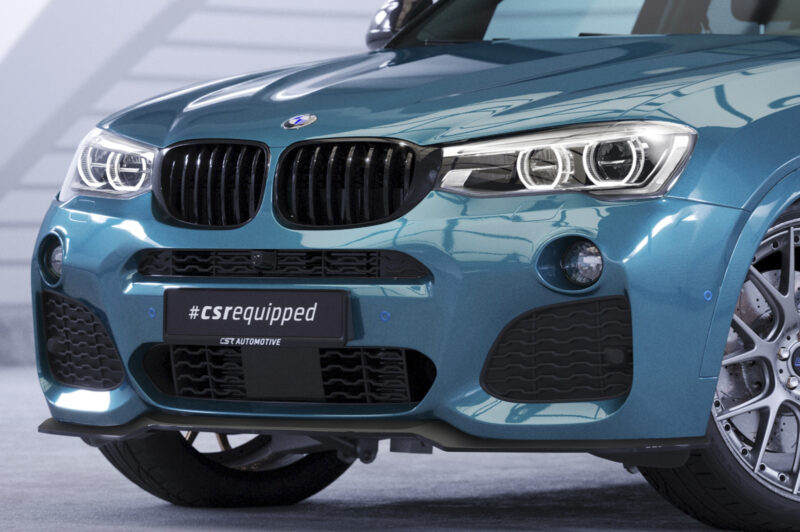 Lip delantero CSR Automotive para BMW X4 (F26) Paquete M CSL558 Negro Mate 2