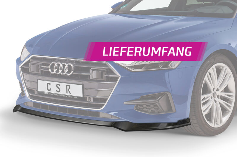Lip delantero CSR Automotive para Audi A7 C8 (Tipo 4K) CSL563 Negro Mate 5