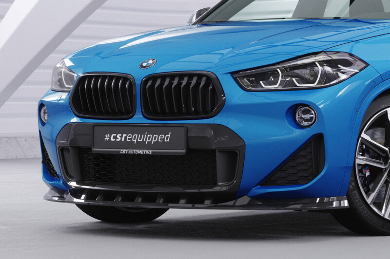 Lip delantero CSR Automotive para BMW X2 F39 M paquete CSL574 Negro Mate 3