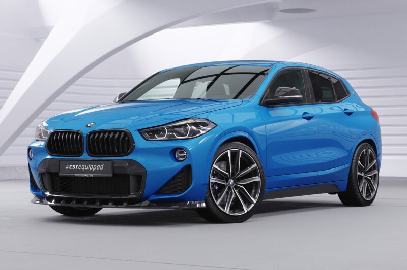 Lip delantero CSR Automotive para BMW X2 F39 M paquete CSL574 Negro Mate 4