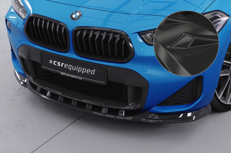 Lip delantero CSR Automotive para BMW X2 F39 M paquete CSL574 Carbon Look 1