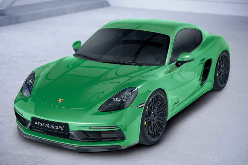 Lip delantero CSR Automotive para Porsche 718 Cayman/Boxster GTS 4.0 (982) CSL575 Negro Mate 2