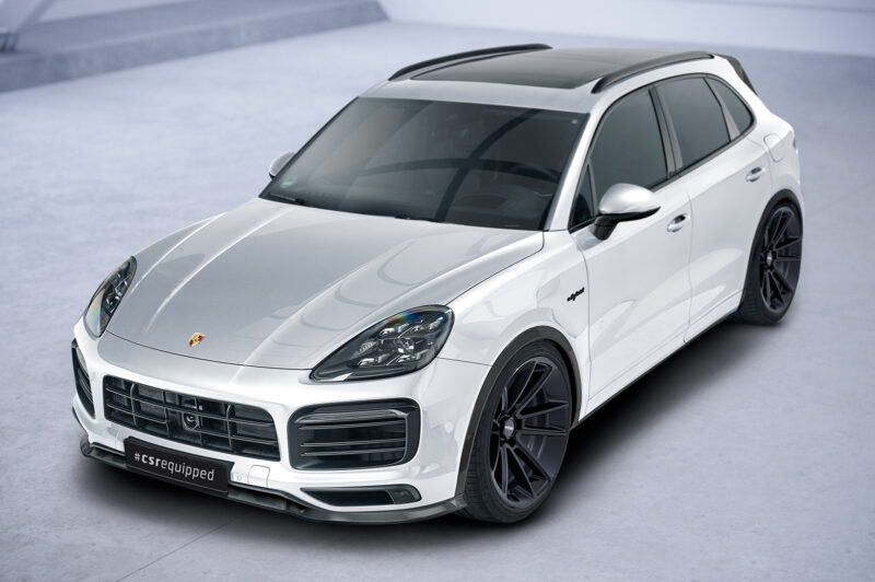 Lip delantero CSR Automotive para Porsche Cayenne P0536/9YA CSL576 Negro Mate 2