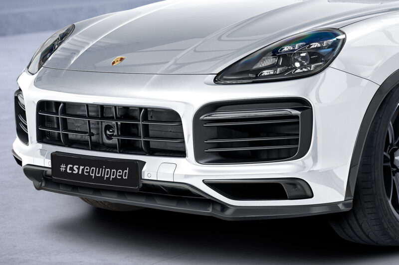 Lip delantero CSR Automotive para Porsche Cayenne P0536/9YA CSL576 Negro Mate 3