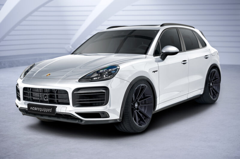 Lip delantero CSR Automotive para Porsche Cayenne P0536/9YA CSL576 Negro Mate 4