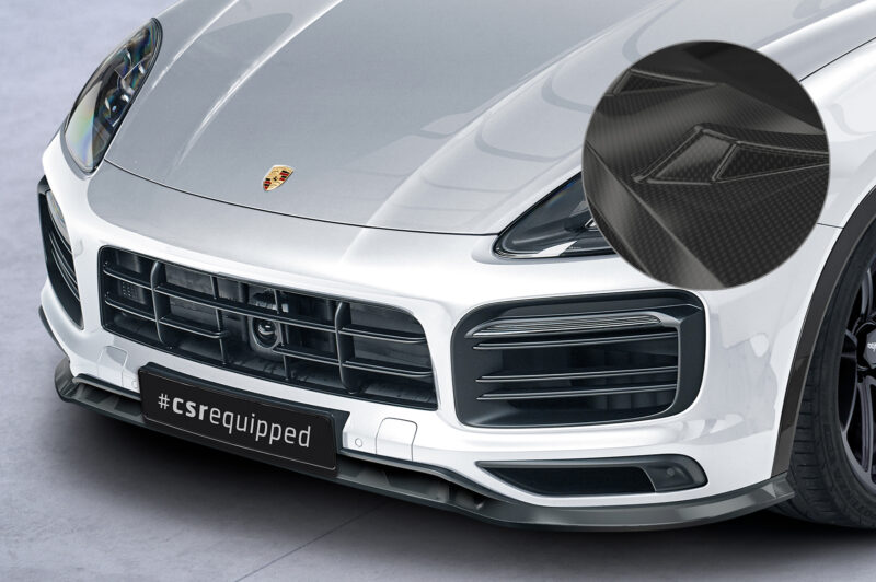 Lip delantero CSR Automotive para Porsche Cayenne P0536/9YA CSL576 Carbon Look 1