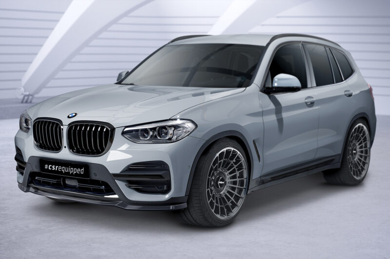 Lip delantero CSR Automotive para BMW X3 G01 CSL581 Negro Mate 4