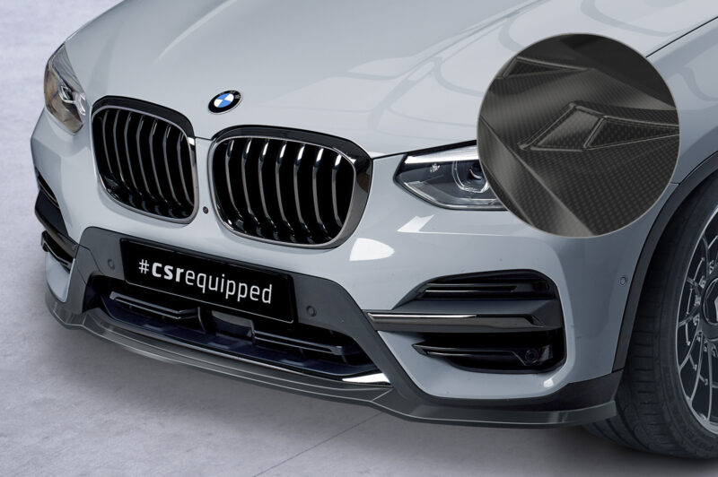 Lip delantero CSR Automotive para BMW X3 G01 CSL581 Carbon Look 1