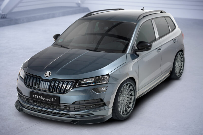 Lip delantero CSR Automotive para Skoda Karoq SportLine CSL583 Negro Mate 2
